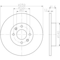 Kočioni disk TEXTAR 92175103