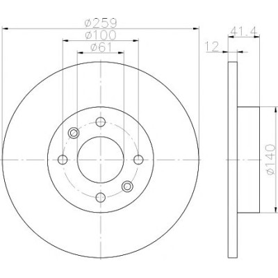 Kočioni disk TEXTAR 92175103