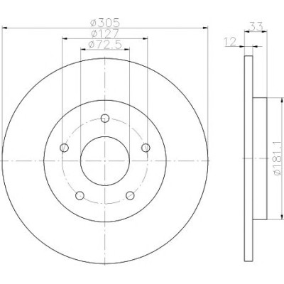 Kočioni disk TEXTAR 92181003