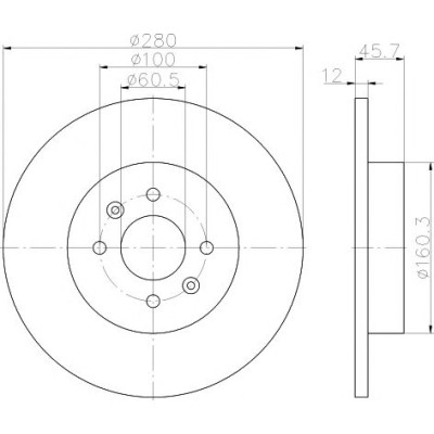 Kočioni disk TEXTAR 92181203
