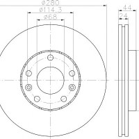 Kočioni disk TEXTAR 92195505