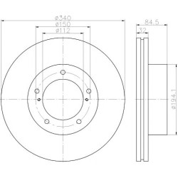 Kočioni disk TEXTAR 92204603