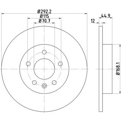 Kočioni disk TEXTAR 92205703