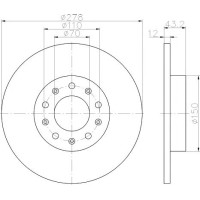 Kočioni disk TEXTAR 92221003