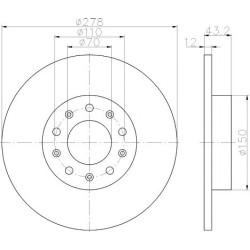Kočioni disk TEXTAR 92221003