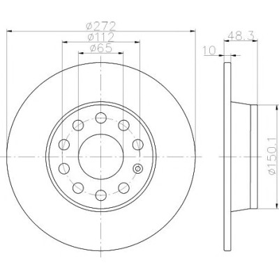 Kočioni disk TEXTAR 92224903