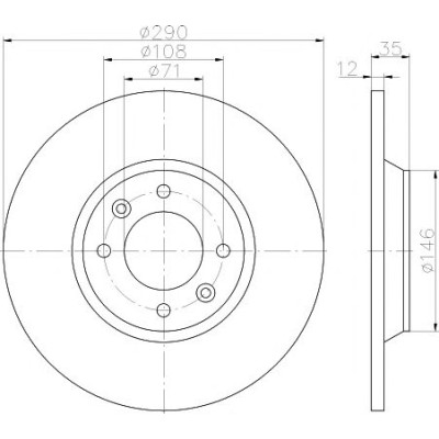 Kočioni disk TEXTAR 92231303