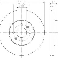 Kočioni disk TEXTAR 92254603