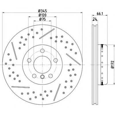 Kočioni disk dvodjelni TEXTAR 92265225