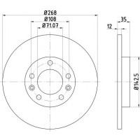 Kočioni disk TEXTAR 92268003