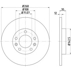 Kočioni disk TEXTAR 92268003