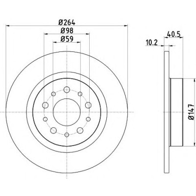 Kočioni disk TEXTAR 92271703
