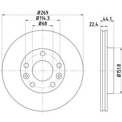 Kočioni disk TEXTAR 92272603