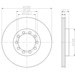 Kočioni disk TEXTAR 93117400