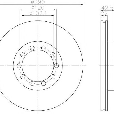 Kočioni disk TEXTAR 93117400