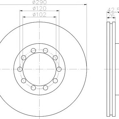 Kočioni disk TEXTAR 93117500