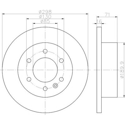 Kočioni disk TEXTAR 93143303