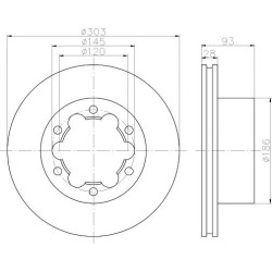 Kočioni disk TEXTAR 93143403