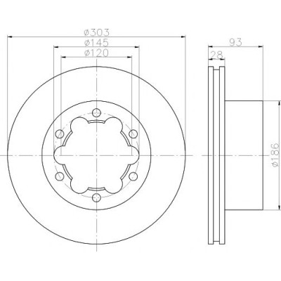 Kočioni disk TEXTAR 93143403