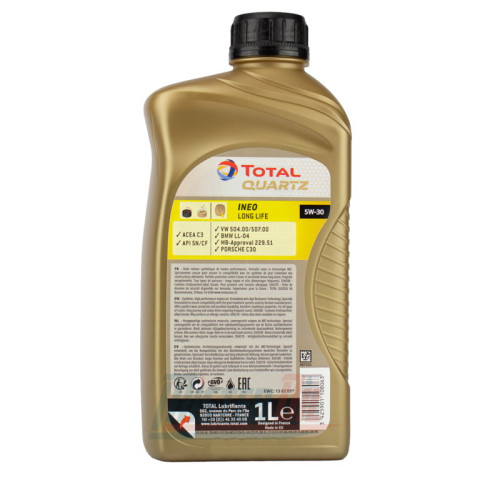 TOTAL QUARTZ INEO LONGLIFE 5W-30, 1L
