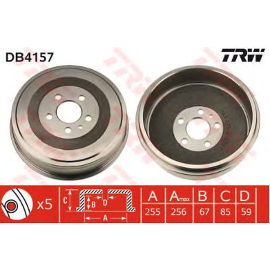 Kočioni bubanj TRW DB4157