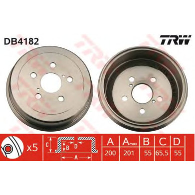 Kočioni bubanj TRW DB4182