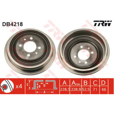 Kočioni bubanj TRW DB4218