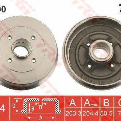 Kočioni bubanj TRW DB4400