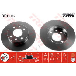 Kočioni disk TRW DF1015