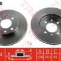 Kočioni disk TRW DF1016