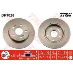 Kočioni disk TRW DF1028