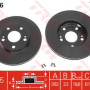 Kočioni disk TRW DF1036
