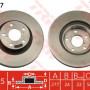 Kočioni disk TRW DF1437