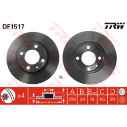 Kočioni disk TRW DF1517