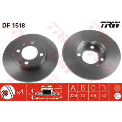 Kočioni disk TRW DF1518