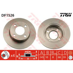 Kočioni disk TRW DF1526