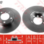 Kočioni disk TRW DF1537