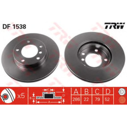 Kočioni disk TRW DF1538