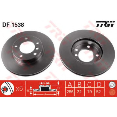 Kočioni disk TRW DF1538