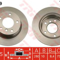 Kočioni disk TRW DF1539