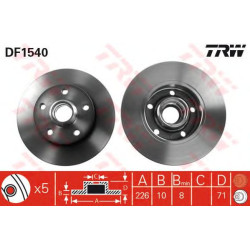 Kočioni disk TRW DF1540