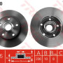 Kočioni disk TRW DF1540