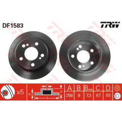 Kočioni disk TRW DF1583