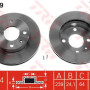 Kočioni disk TRW DF1649