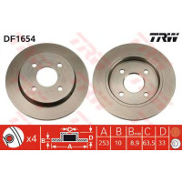Kočioni disk TRW DF1654