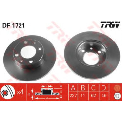 Kočioni disk TRW DF1721