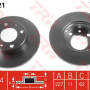 Kočioni disk TRW DF1721