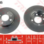 Kočioni disk TRW DF1745