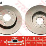 Kočioni disk TRW DF1748