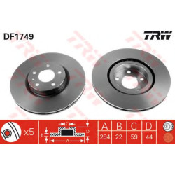Kočioni disk TRW DF1749